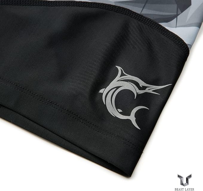 HUGE SPORTS Men's Rash Guard Swim Shorts Compression Swimming Jammer Cool Dry Active Swimsuit Workout Shorts Sports Tights