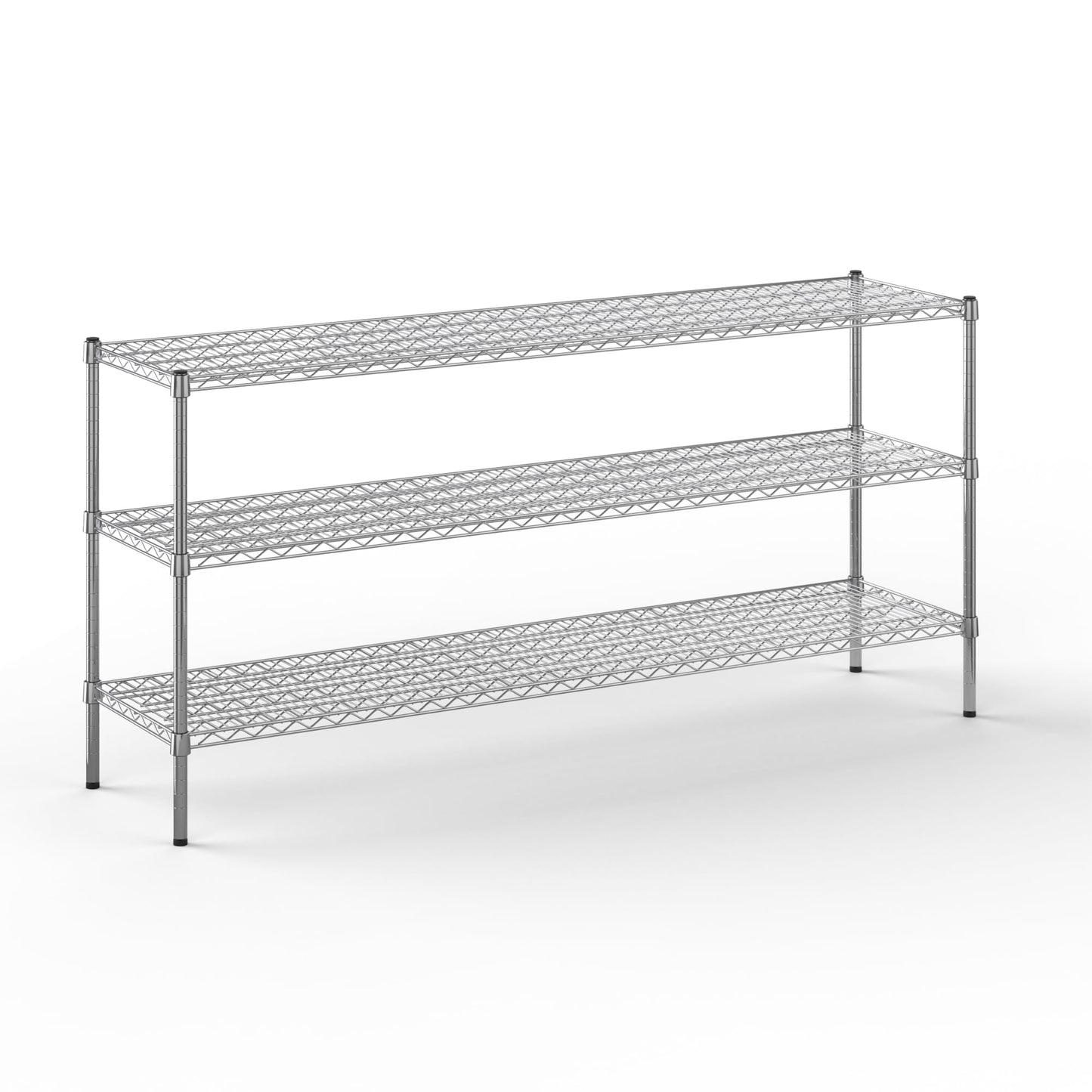 Regal Altair 18" Deep x 72" Wide x 34" Height Wire Shelving Kit | 3-Tier | NSF Commercial Storage Rack Unit