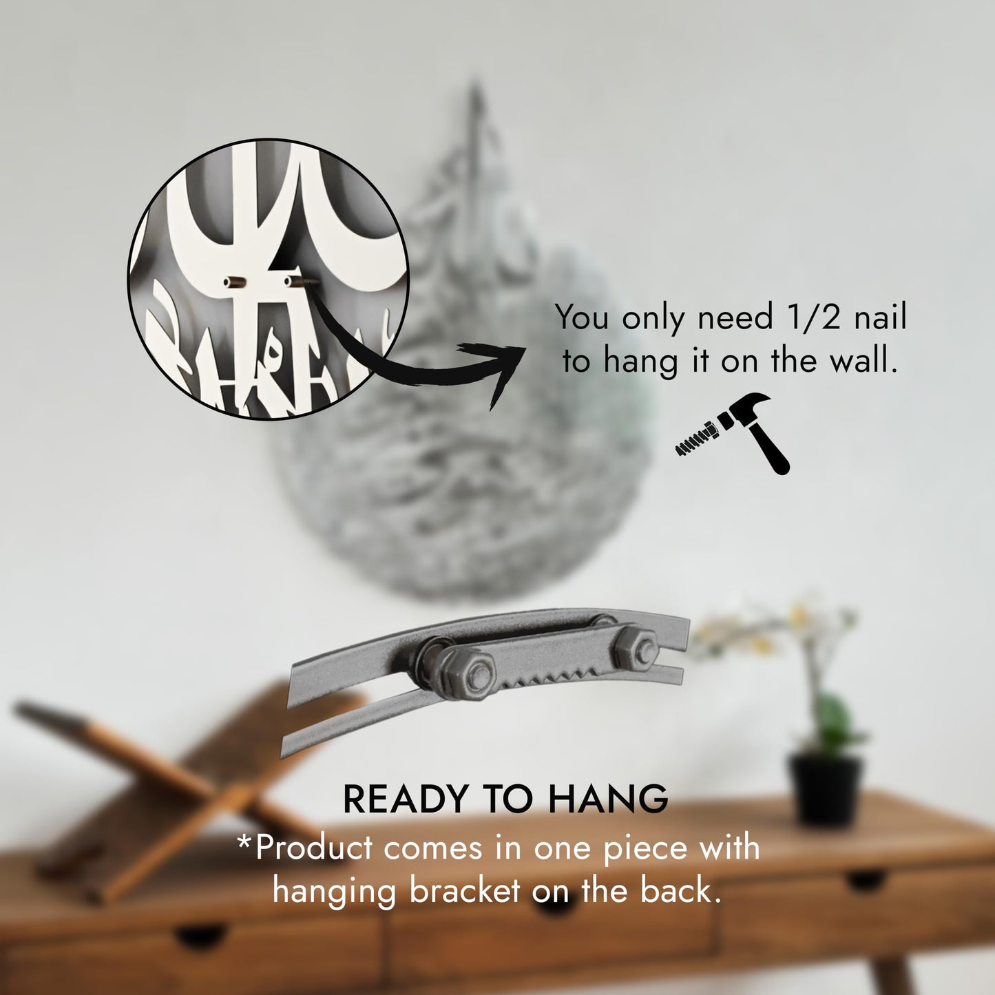 iwa concept Ayatul Kursi Metal Islamic Wall Art, Throne Verse Arabic Calligraphy Decor, Quran Verse Housewarming Gift for Muslims During Ramadan (Silver, Large 24.8x19.3 inches)