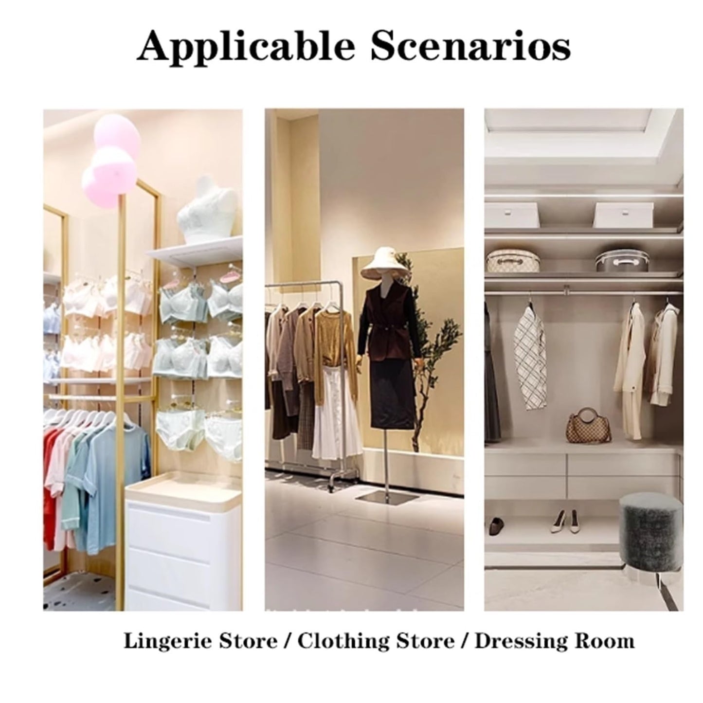 Adjustable Underwear Display Stand, Metals, Retail Showshelves, Lingerie Bra Rack Swimsuit Organizer Hanger, Commercial Clothing Store Shelf, for Shorts,Hats, Sock(80 * 120cm)