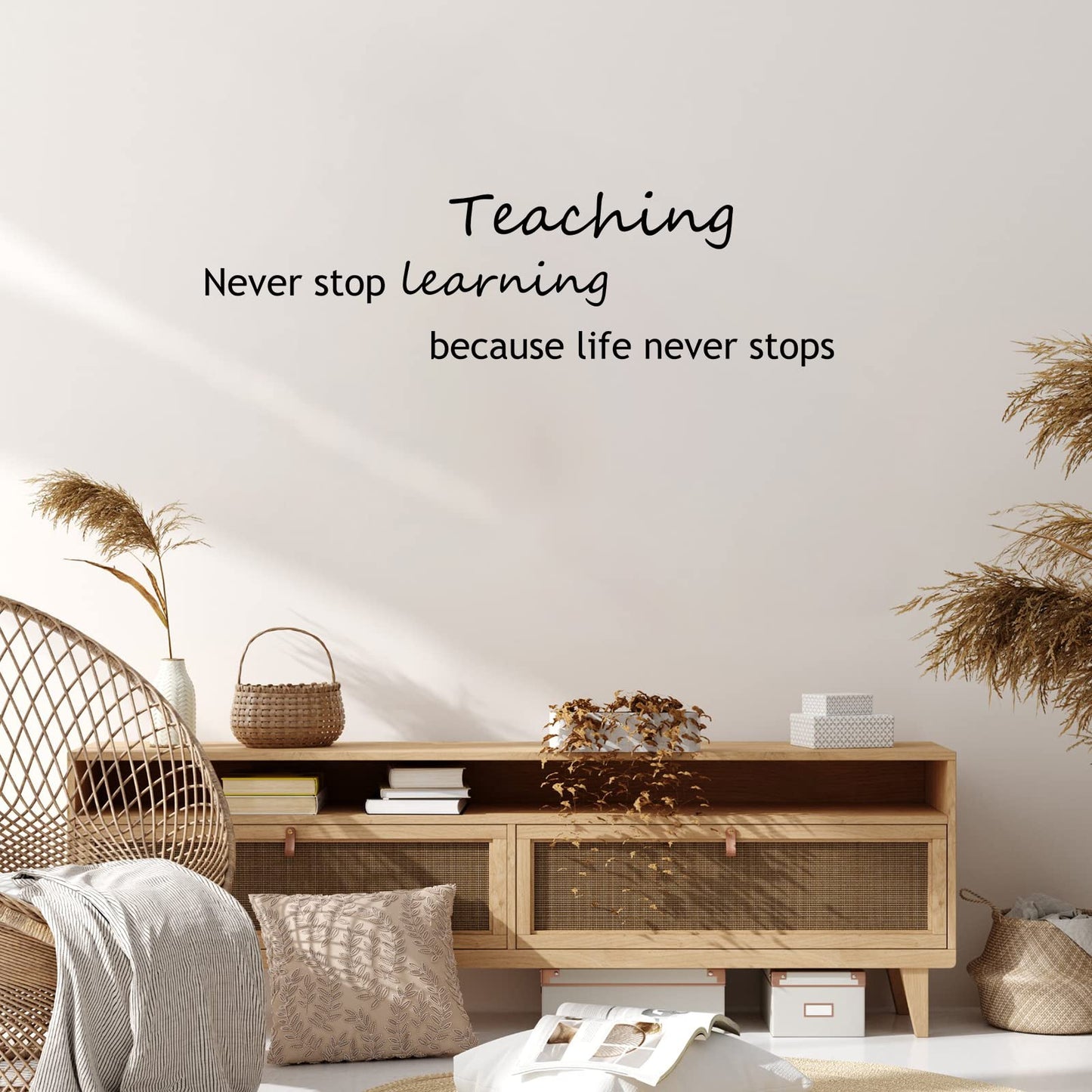 9 Pcs Vinyl Wall Decals Inspirational Quotes Stickers Removable Motivational Positive Saying Encouragement Affirmation Stickers Peel and Stick for Home School Classroom Office
