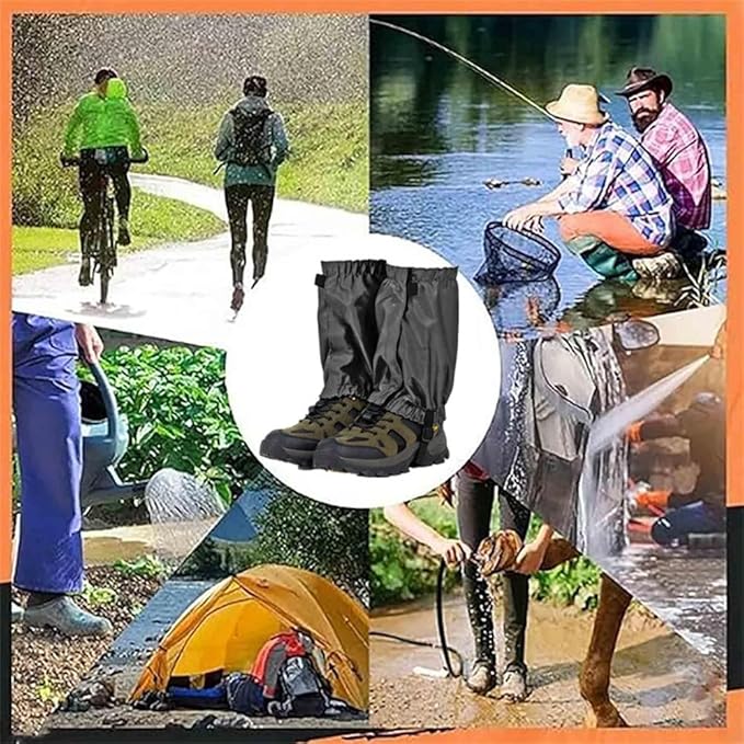 Ankle Gaiters,Lightweight Adjustable Leg Gaiters for Men Women, Waterproof Hiking Gaiters for Snow,Trail Running,Hiking,Hunting,Walking,Skiing