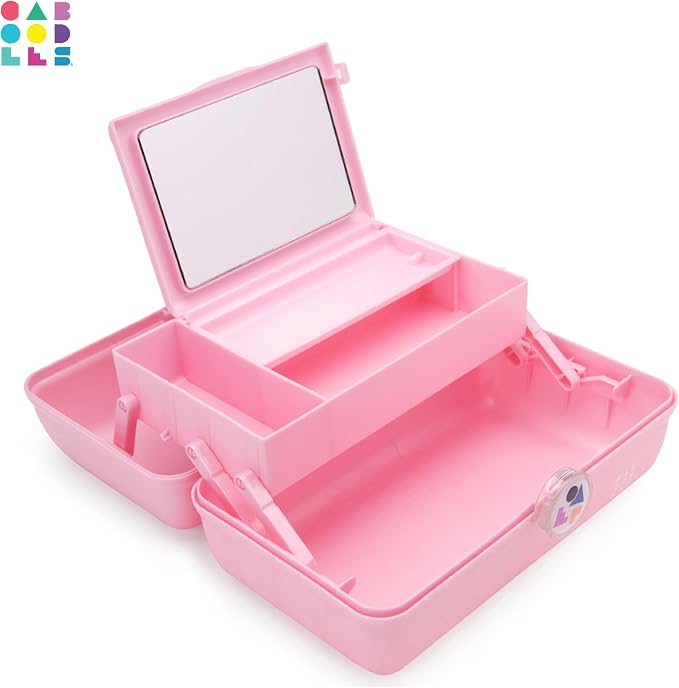 Caboodles Twilight Disco - On-the-go Girl Costmetic Organizer Make-up & Accessory Carry Case, Pink Sparkle