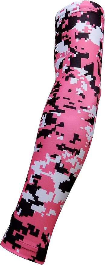 Youth & Adult Sizes Moisture Wicking Compression Arm Sleeve (1 Sleeve) (Over 100 Colors Available in Our Store)