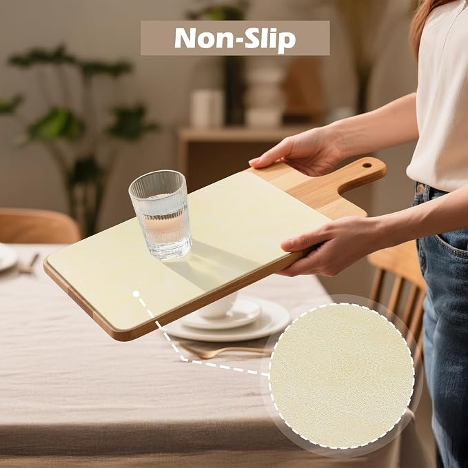 Aofmee Faux Leather Placemats Set of 6 - Waterproof - Wipeable - Washable - Heat Resistant - Anti Slip Stain Resistant Kitchen Dining Table Place Mats, Suitable for Indoor & Outdoor Use, Easy to Clean