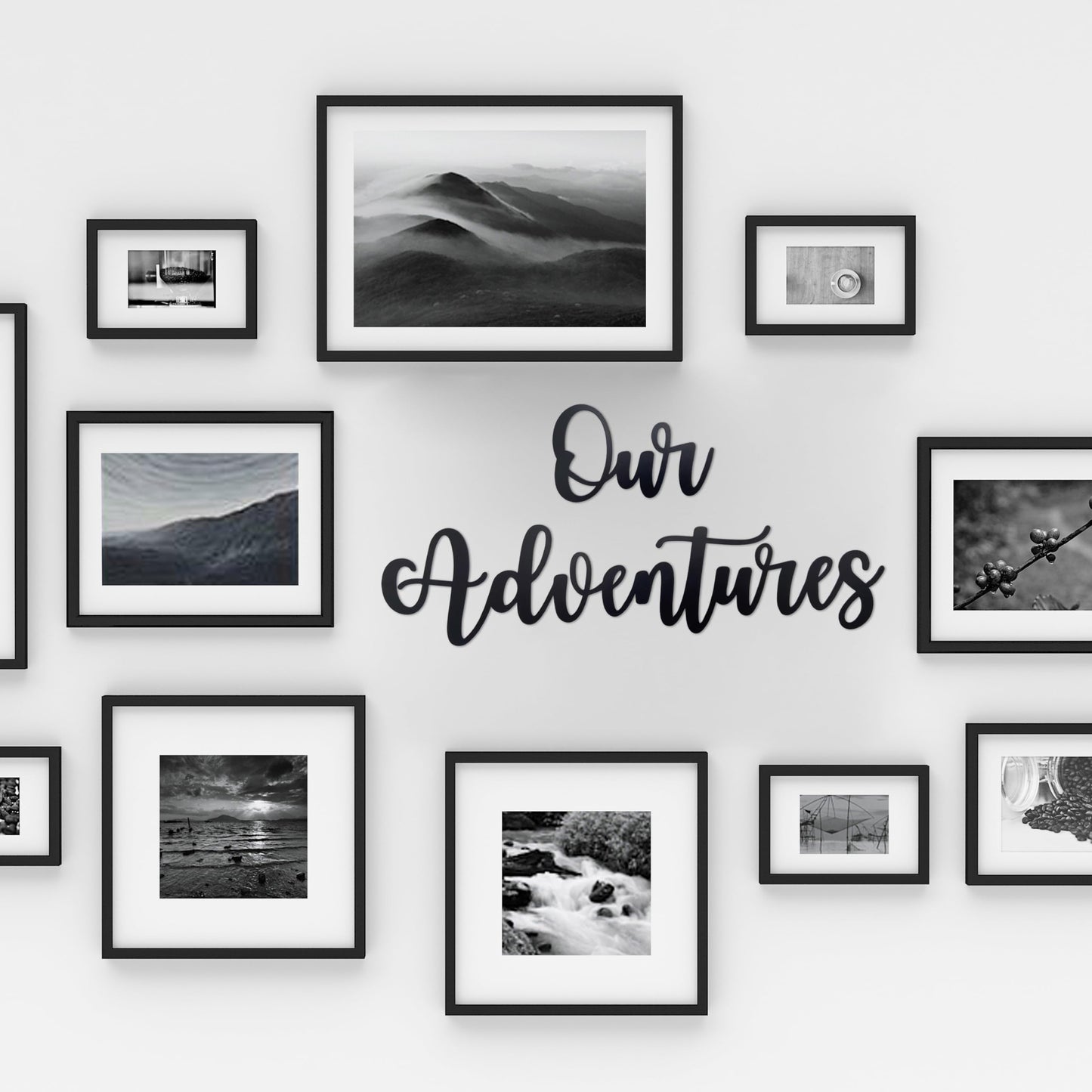 PRIMESTL Travel Wall Art & Adventure Decor – Our Adventure Metal Wall Decorations for RV Decorations, Travel Decor, Unique Design Gift for Travel Lovers, 22.05" x 3.58"