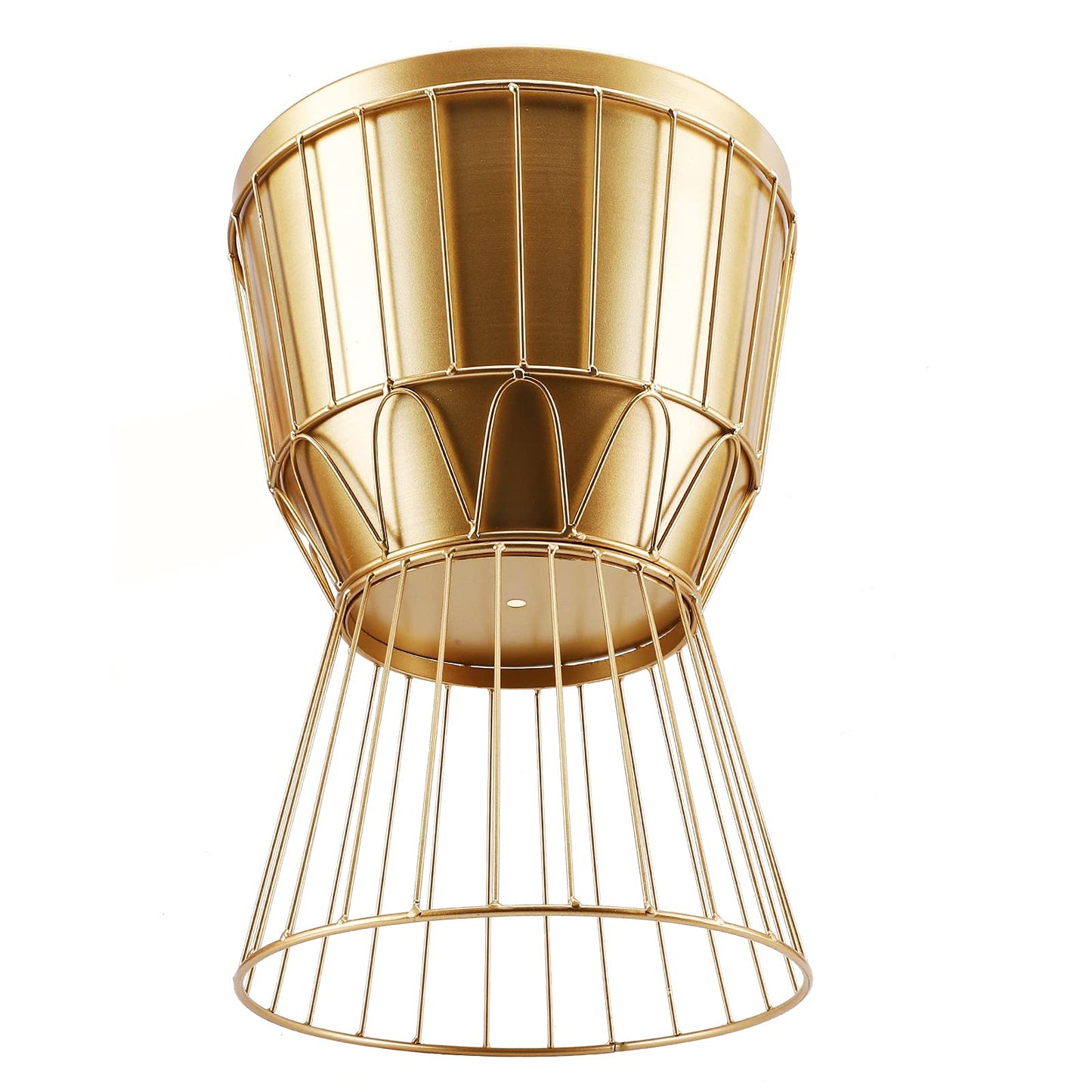 Gold Planter Stand with Pot 12" - Decorative Metal Plant Holder Stand Indoor, Gold Plant Stand Modern Flower Potted Rack for Corner Display, Living Room, Office, Modern Home Decor - 17.5" Tall
