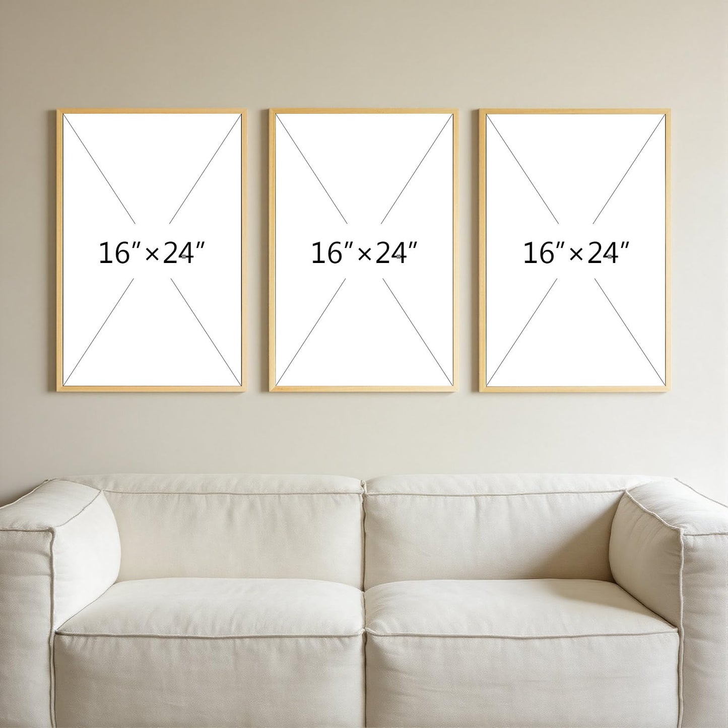 Thalasse 3D Textured Framed Abstract Wall Art Bedroom, 3 Piece Neutral Dot Matrix Curve Tactile Rope String Art Matte Sandstone Artwork, Boho Minimalist Nordic Pictures for Nursery Home Decor 16x24 In