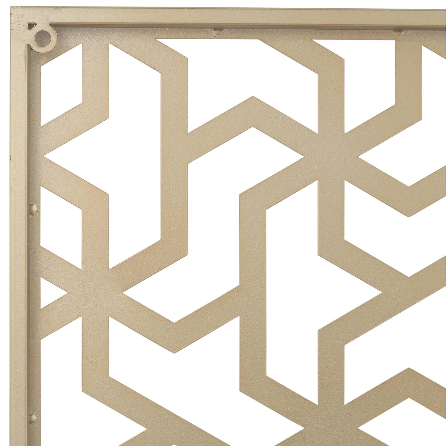 Dahlia Studios Laser Cut Puzzle Screen 24" Square Champagne Gold Wall Art