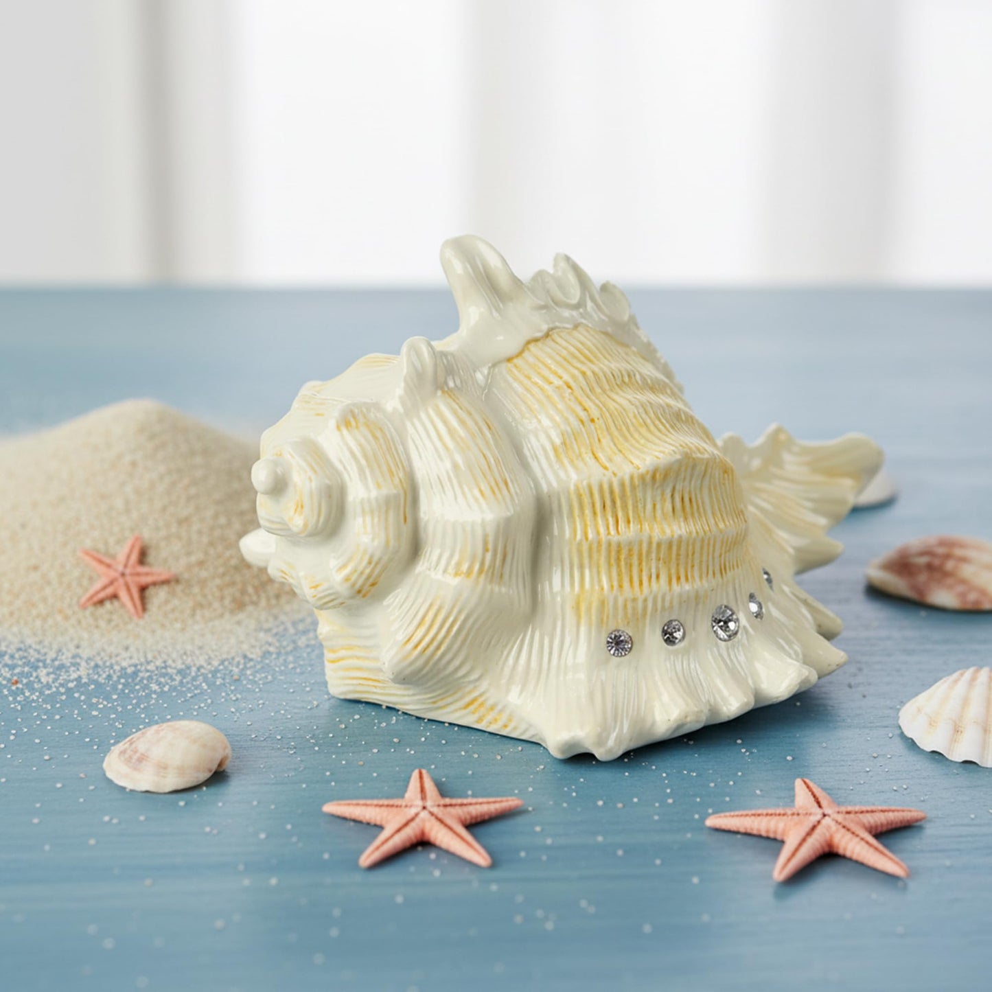 Mr.Winder Conch Shell Music Box Plays You are My Sunshine, Ocean Theme Gift for Wife Husband Daughter Grandma Sister Gifts for Birthday Anniversary Christmas Musical Box