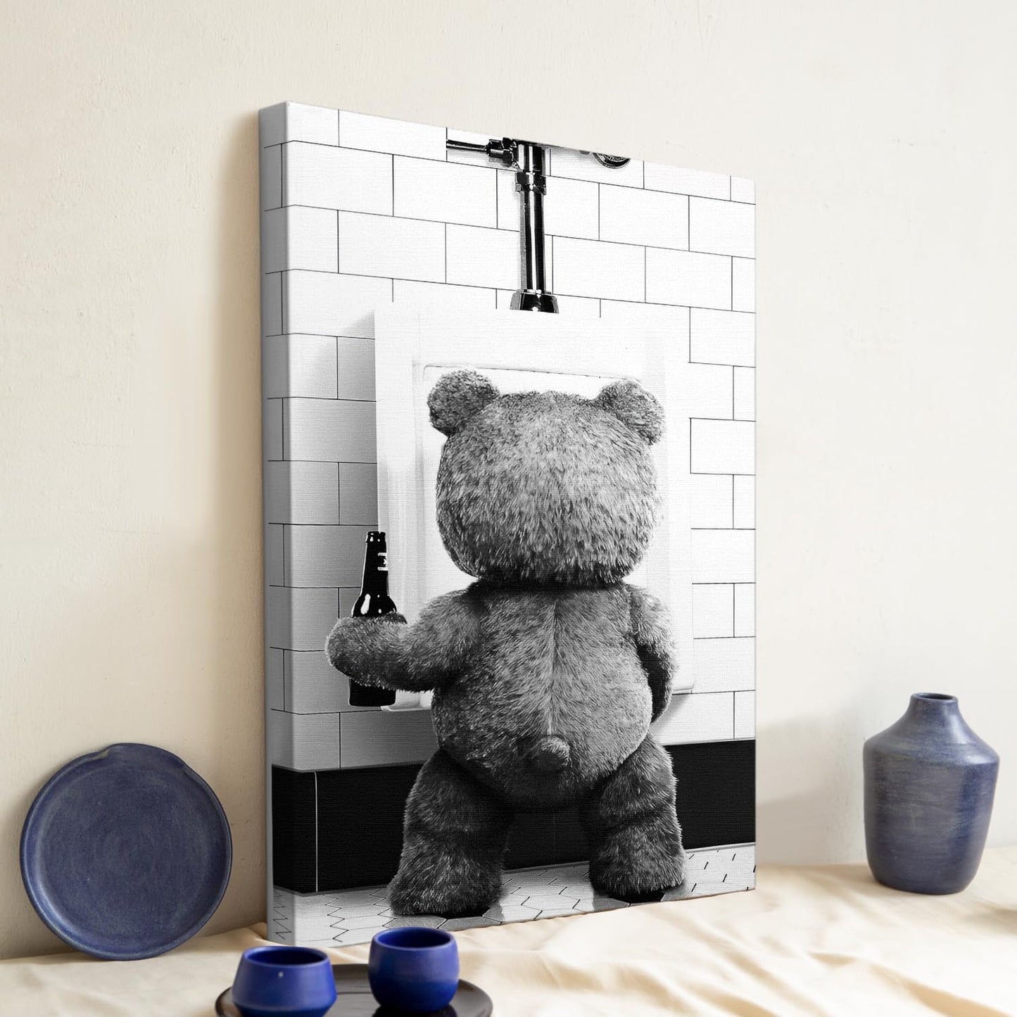 DIHSIEG 12x16 Canvas Wall Art funny bathroom wall art Print Poster Vintage Poster Frameless Floral Can be hung on the Wall Heal Your Heart poster Wall Art Canvas