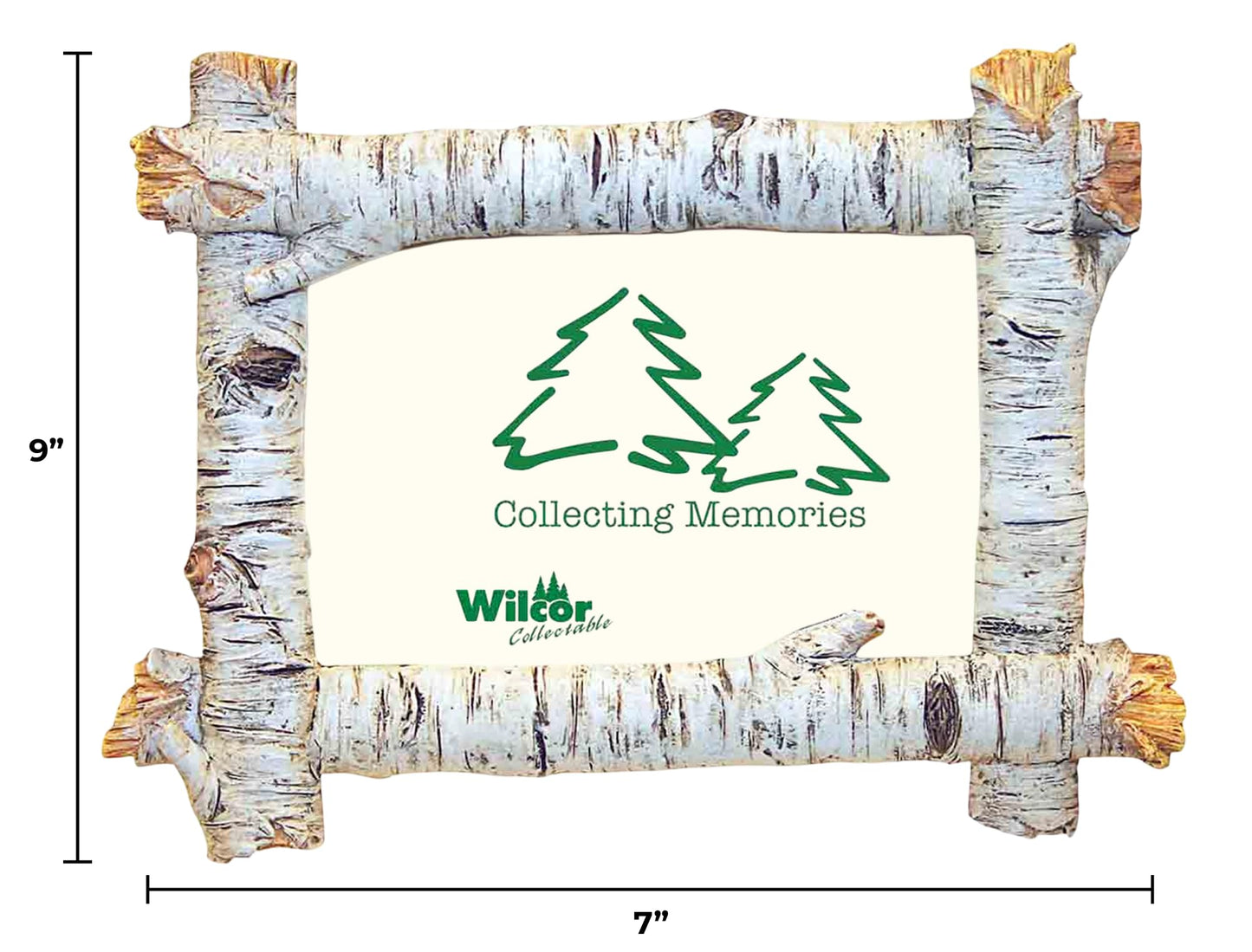 Rustic Birch Wood Log 4x6 Photo Frame (Horizontal)