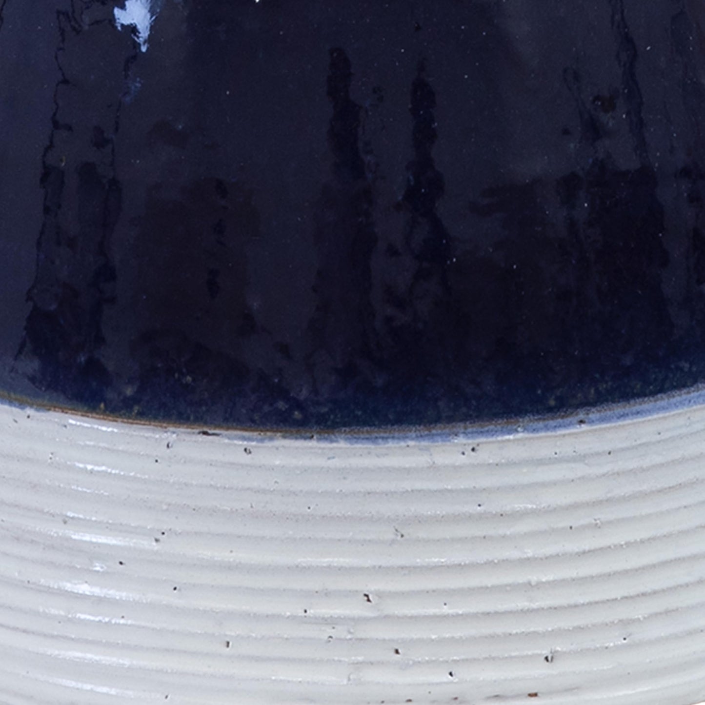 Sunnydaze 21" H Ceramic Bird Bath for Outside - Hand-Painted Outdoor Bird Bath Bowl, UV/Frost-Resistant Finish - Midnight Blue
