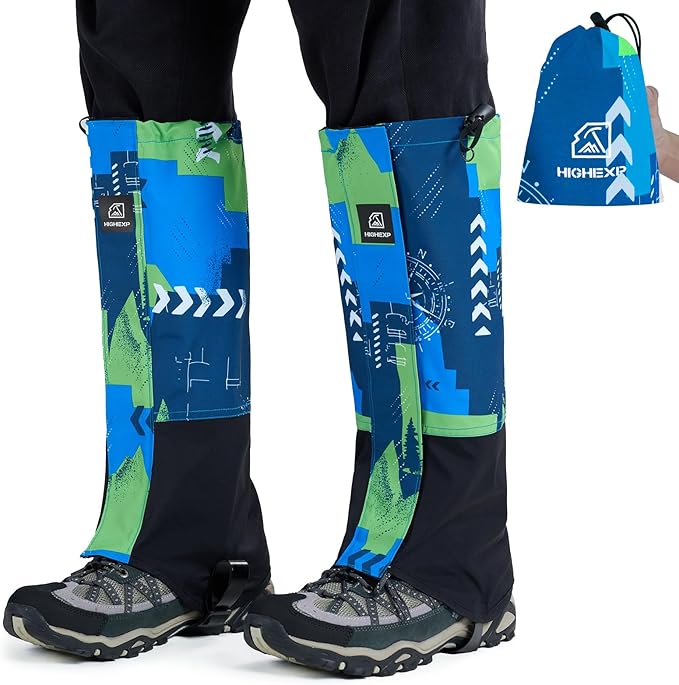 Leg Gaiters 100% Waterproof Adjustable Shoe Snow Boot Guard Gators for Hiking Shoe Cover Hunting Snowshoeing Climbing Walking for Women Men
