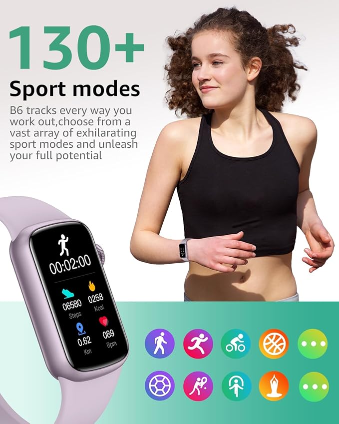 IMFRCHCS Fitness Tracker,Smart Watch with 1.47" Touch Display,137+Sport Modes Fitness Watch with Heart Rate Sleep Monitor, Step Counter,IP68 Waterproof Activity Trackers for Women Men