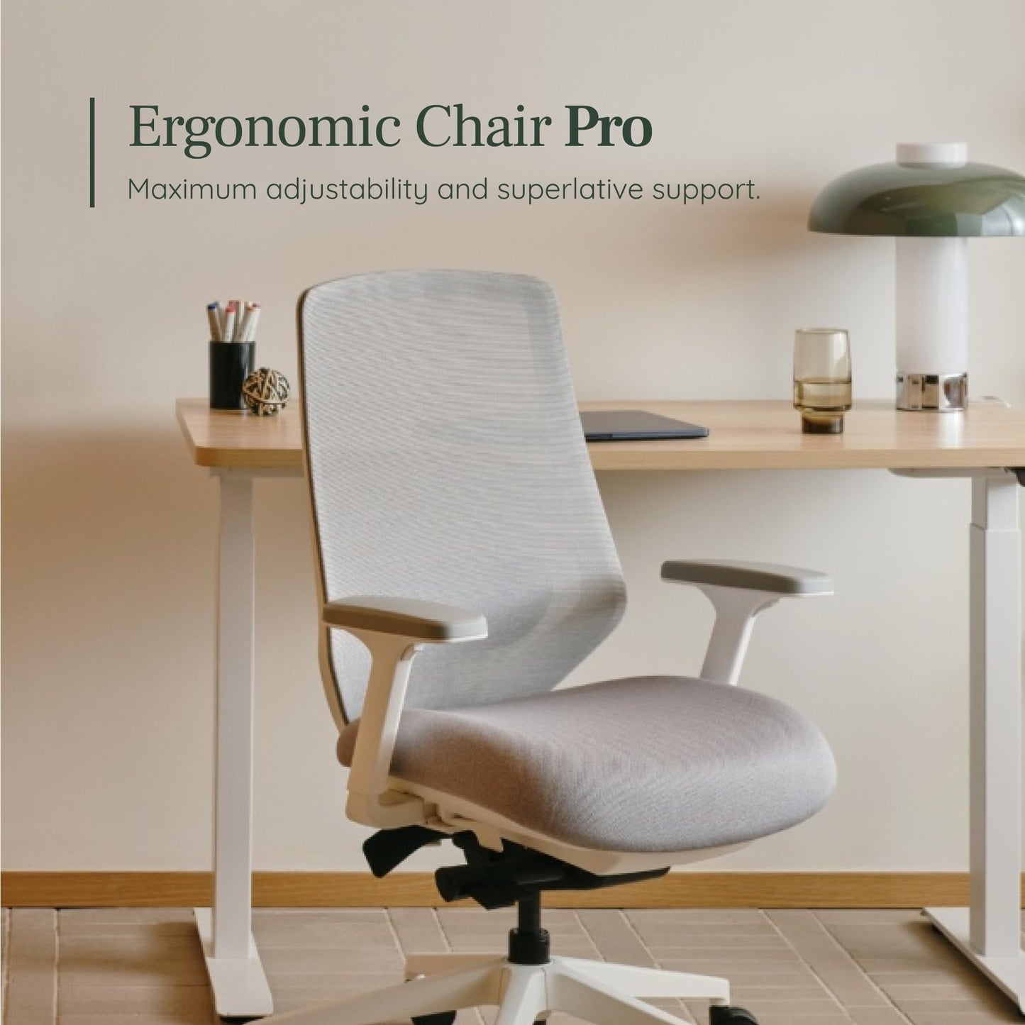 Branch Ergonomic Chair Pro - Mesh Office Chair with 14 Points of Adjustment - Height, Depth & Tilt Adjustable - 5D Armrests - Forward Tilt, Smooth Recline, and Lumbar Support - Spark