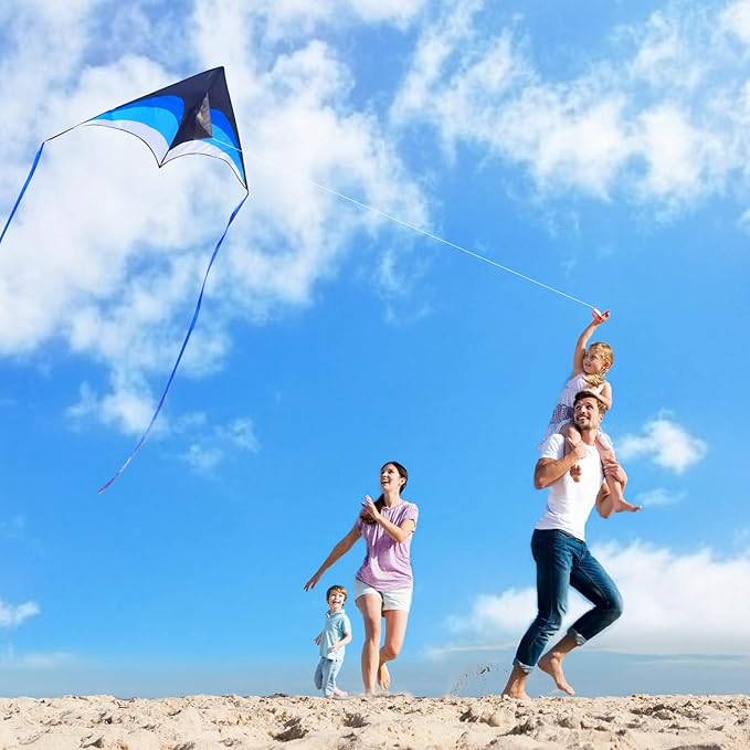 Mint's Colorful Life Delta Kite for Kids & Adults, Extremely Easy to Fly Kite, Best Kites for Beginner