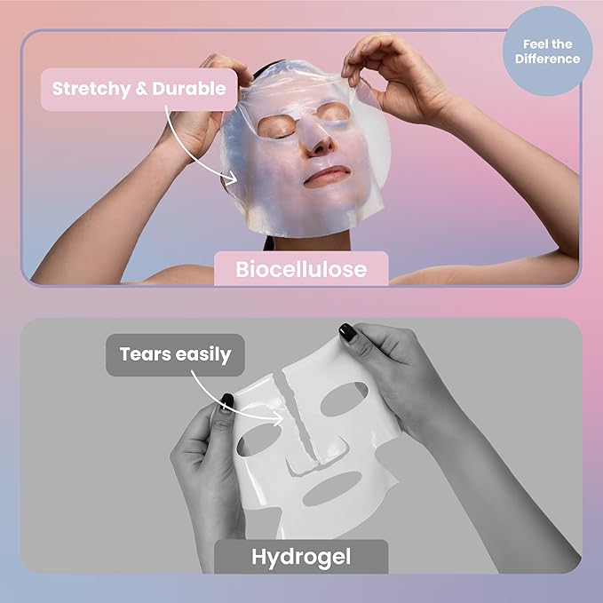 Body Restore Natural Collagen Face Mask 12 Pack ??Korean Skin Care Mask with Fermented Coconut Water, Christmas Stocking Stuffers, White Elephant, Birthday Gifts for Women & Men, Dry Skin - Variety