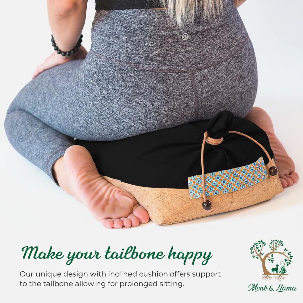MONK & LLAMA Meditation Cushion Floor Cushion