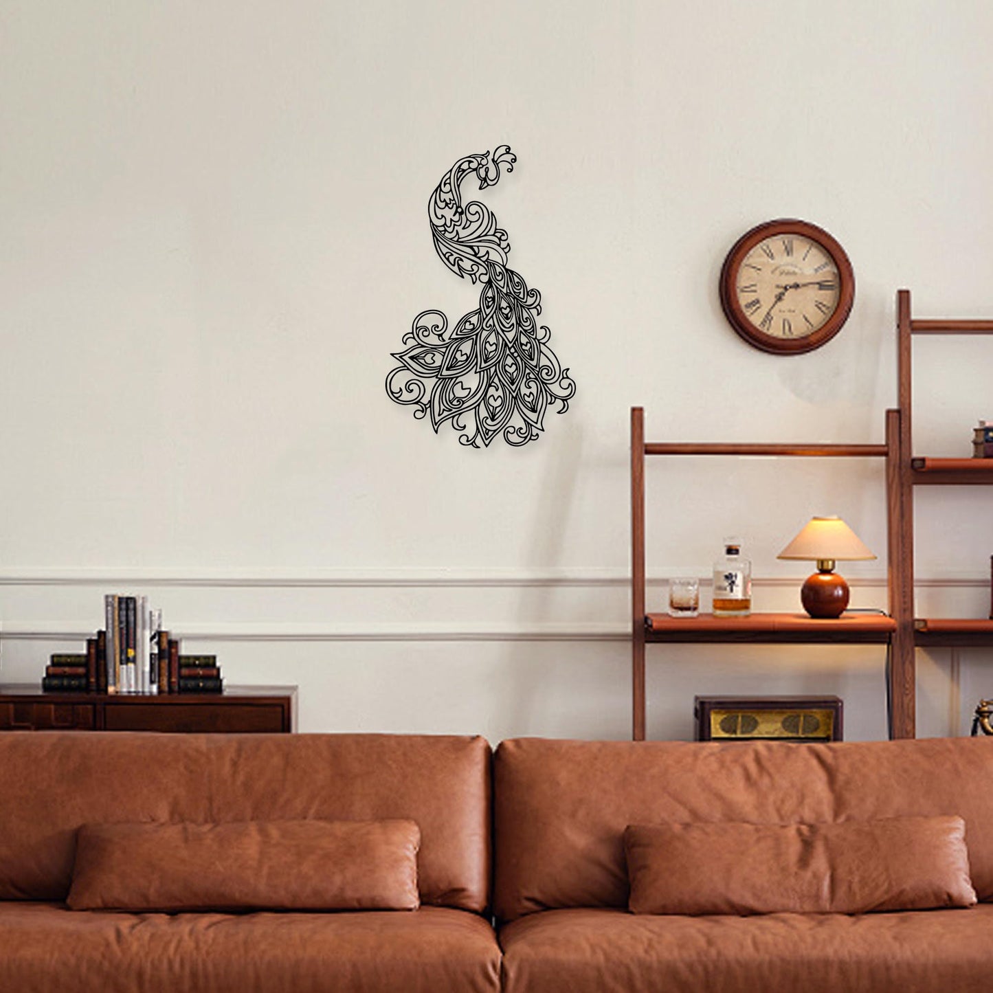 Xedatric Peacock Wall Decor,Elegant Metal Peacock Wall Art,Nature-Inspired Bird Wall Sculpture, Modern Home Decor Unique Gift for Bird Lovers