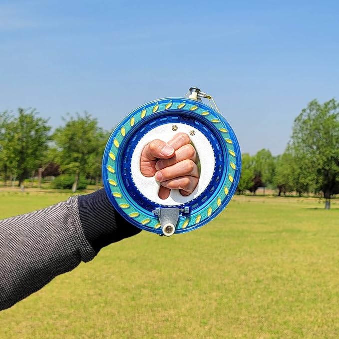 Large Delta Kite Easy to Fly with Kite Reel Set, Beach Kite & Kite Spool for Kids & Adults, Single Line Triangle Kite with 7.1 Inch Kite Wheel Kit