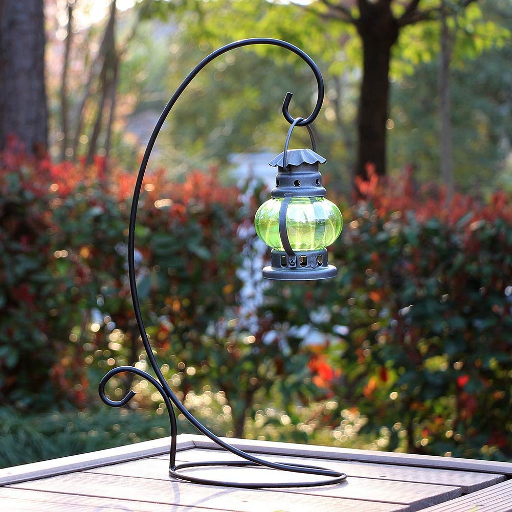 Metal Ornament Display Stand Set of 2 Tall Iron Lightweight Ornament Holder Stand for Hanging Globe Air Plant, Terrarium Plant, Witch Ball Stand for Bauble Home Party Wedding Craft Christmas Decor