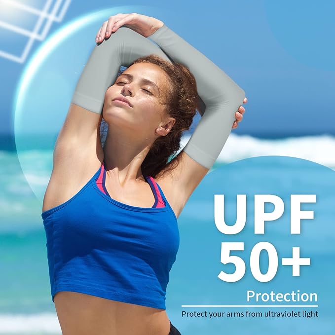 YESLIFE UV Sun Protection Arm Sleeves for Men & Women,UPF 50 Cooling Sports Sleeve