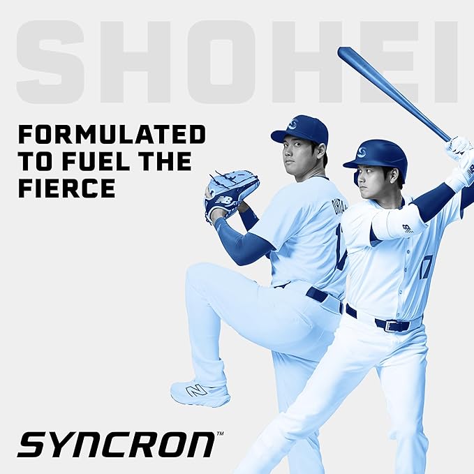 Syncron Pre Workout Sports Drink Endorsed by Shohei Ohtani, Aluminum Bottled, Sugar Free Energy Drink, L Arginine, L Citrulline & BCAAs for Athletes, Watermelon Kiwi & Grapefruit, Variety 6 Pack, 2 oz