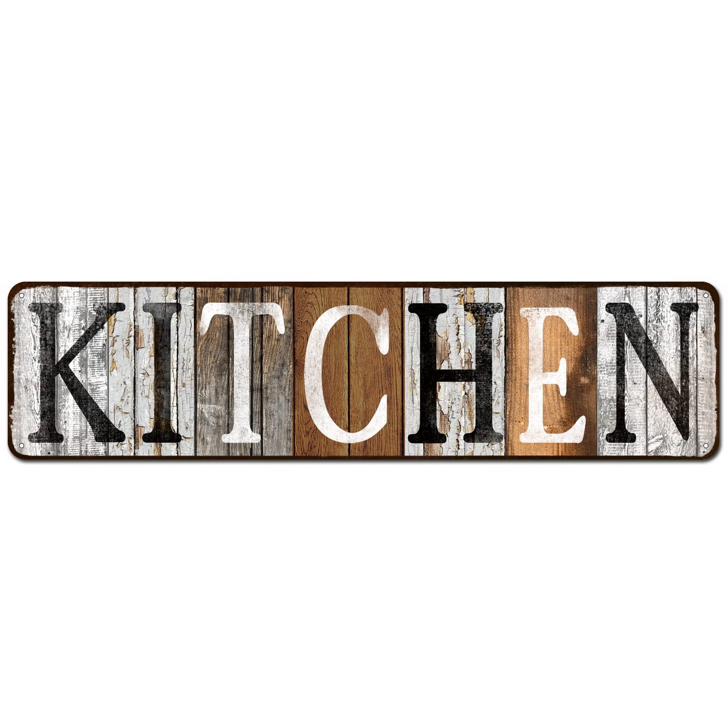 CIVOTIL Art Rustic Farmhouse Kitchen Wall Decor Prints for Dining Room Home Kitchen Signs Wall Decor (Kitchen, 4"x16")