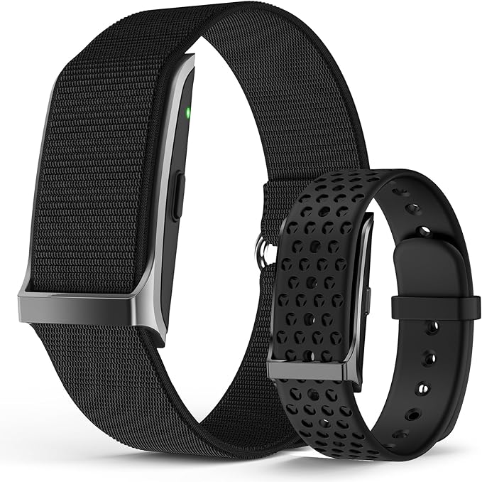 Smart Bracelet, Wearable Activity & Fitness Tracker Band, 24H Sleep Tracker, All-Day Continuous Heart Rate Blood Pressure Stress HRV Monitor, 170+ Sport Modes Smart Wristband with Free APP 2 Bands