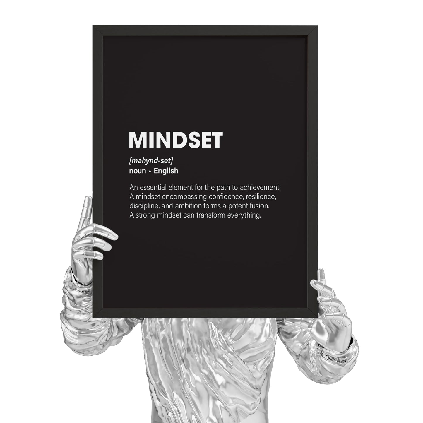 EXCOOL CLUB Teamwork Motivational Quotes Wall Art - 12x16 Mindset Poster Office Pictures, Inspirational Wall Quotes Prints, Black and White Wall Decor for Cubicle Workplace Decorations (UNFRAMED)