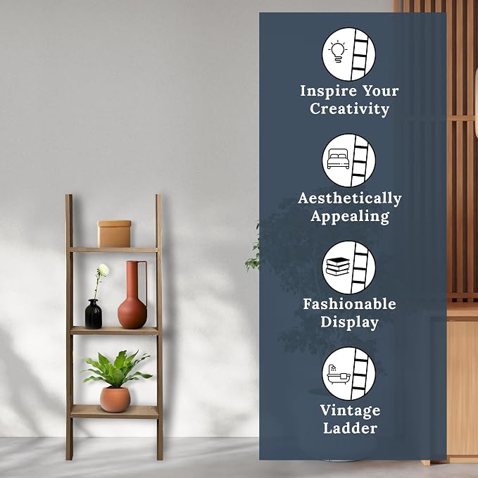 BARNWOODUSA Throw Blanket Ladder – Fully Assembled Reclaimed Wood – Rustic Decorative Ladder for Towels, Quilts, & More – Perfect Farmhouse Decor for Bathroom, Porch, or Living Room,3ft.