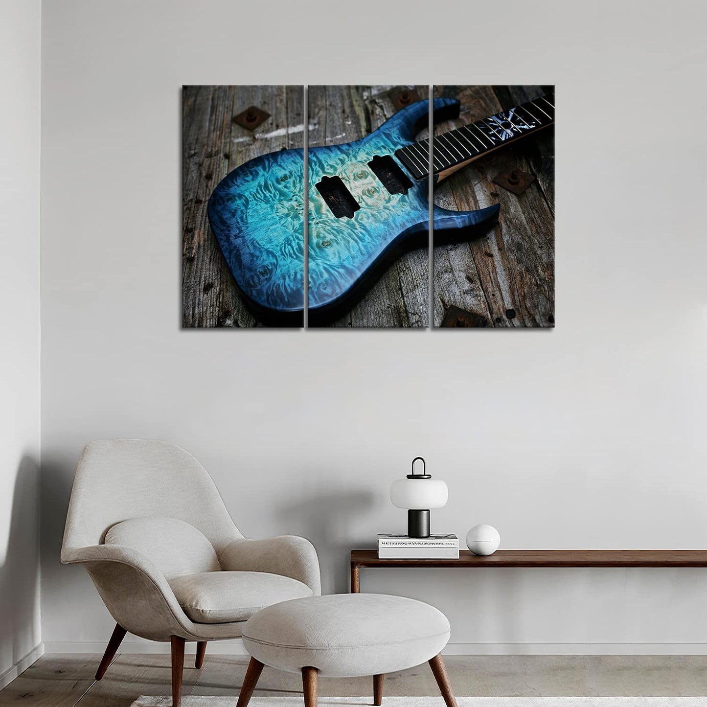 Guitar Wall Art Canvas for Music Room - Picture Print on Canvas for Studio Wall Decor - Gift