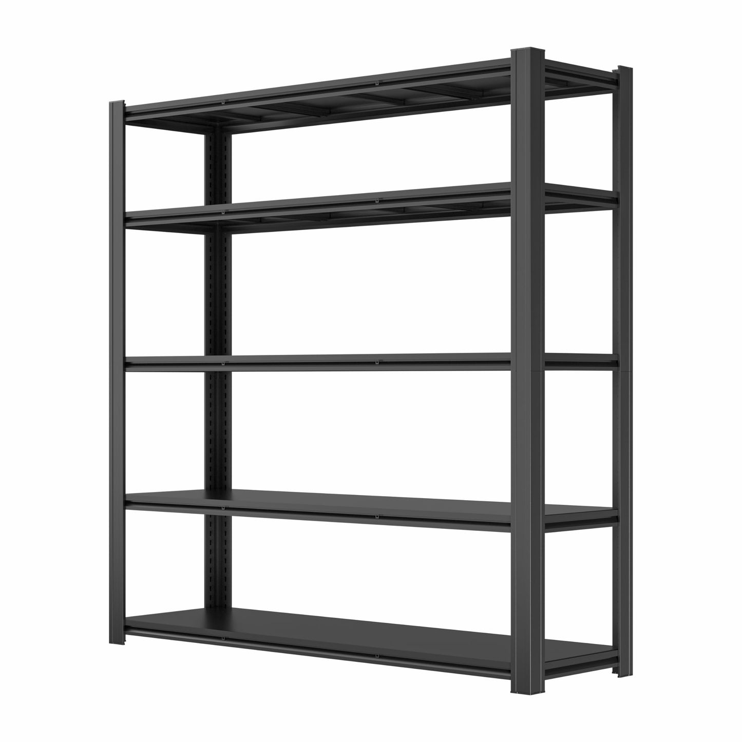 KIFDYTH 83" H Storage Shelves Heavy Duty, 3500 LBS Garage Shelving, 5 Tier Adjustable Metal Garage Shelving Units, 83" H*55" W*23.12" D, for Garage Storage, Warehouses, Basement (83H*55W*23.12D)