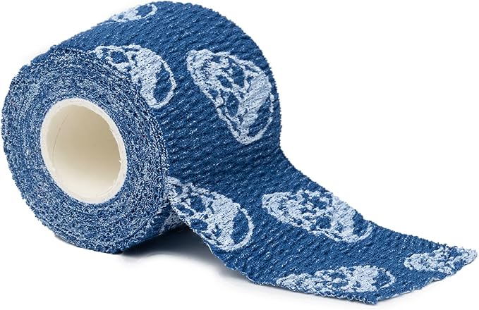Gymreapers Hook Grip Weightlifting Tape (3 Pack) Premium Adhesive Thumb Skull Tape for Finger Protection, Powerlifting, Exercise & Cross Training - Athletic Sweat Proof Tape