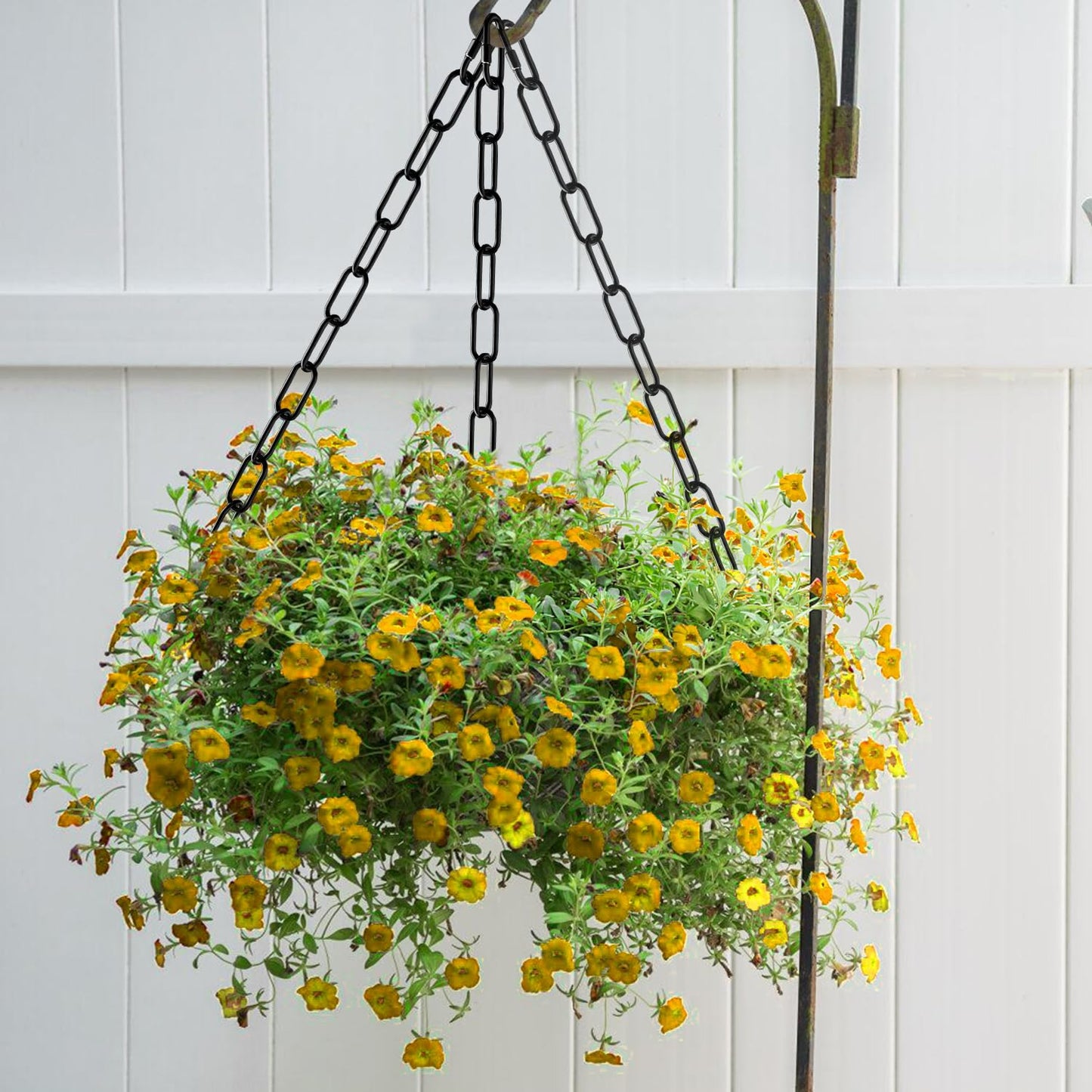 3 Feet Industrial Black Light Fixture Chain, Plant Hanging Chain, with Detachable Link, Maximum Load is 60 Pounds