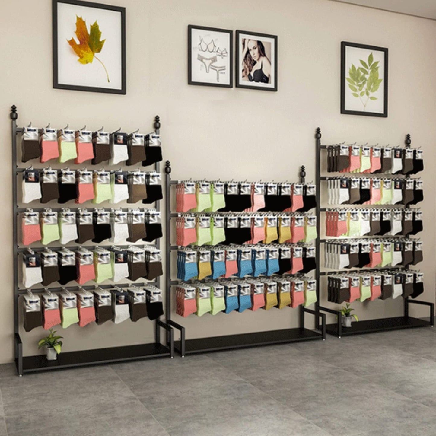 This Boutique Clothing Display Rack 4Tier Multifunctional Organizer for Socks Slippers Underwear & JewelryHigh Capacity Commercial Showcase for Retail.