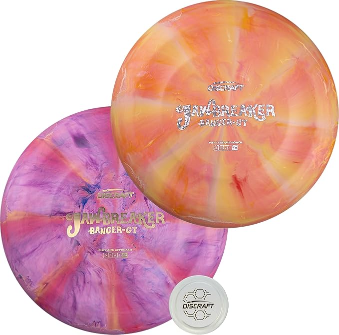 Discraft Jawbreaker Banger GT 2-Pack | Premium Putter Set in Updated Jawbreaker Plastic - Varied Colors & Foils - 173-174g
