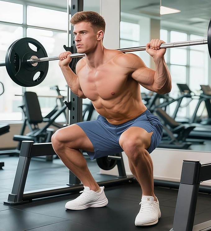 Aolesy Men's Gym Shorts Linerless & Liner - 5" Quick Dry Workout Running Shorts with Zip Pockets Sports Athletic Shorts