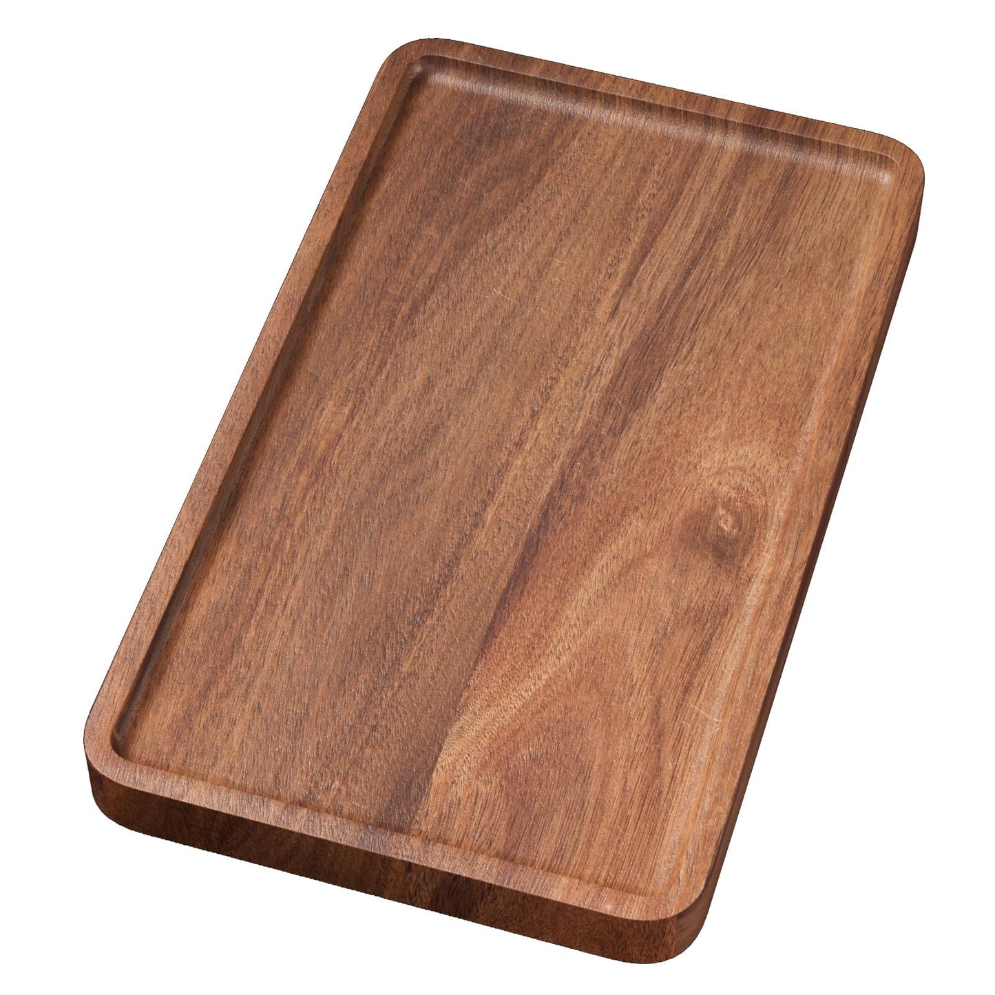 VERTORGAN Acacia Wood Serving Tray,9.8x5.9 Inch Decorative Trays Platter for Coffee Table,Living Room,Bar,Party,Mini Charcuterie Boards Cheese Board,Home Decor