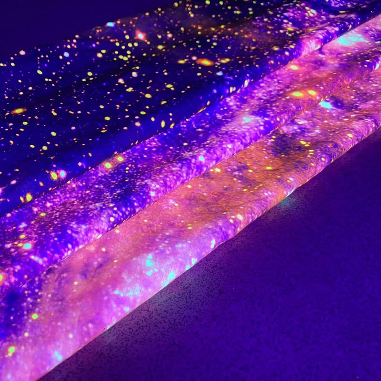 PSYHILAR Blacklight Posters for Adults and Teens, Space Galaxy Backdrop UV Reactive, Black Light Tapestry for Boys Room (59 x 51 Inches)