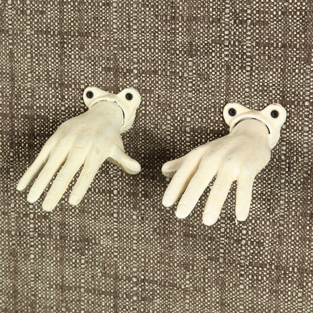 HomArt Wall Mounted Cast Iron Open Hand - Right - Antique White