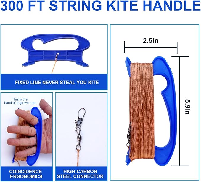 Simxkai Kite for Kids Adults,Easy to Fly,Best Delta Kite for Beginners Toddlers,Durable Kite c/w 300ft String