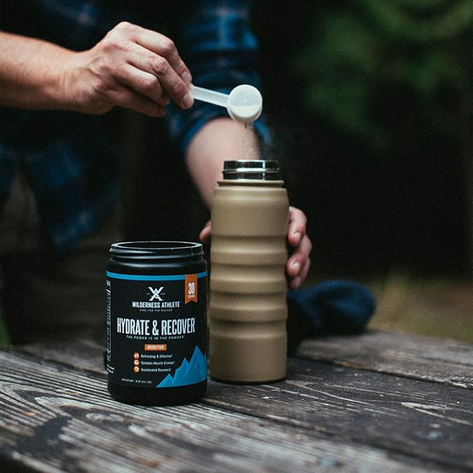 Wilderness Athlete - Hydrate & Recover | Liquid Hydration Powder Electrolyte Drink Mix - Recover Faster with Bcaas - Hydrate Powder with 1000mg of Vitamin C - 30 Serving Tub (Grape)