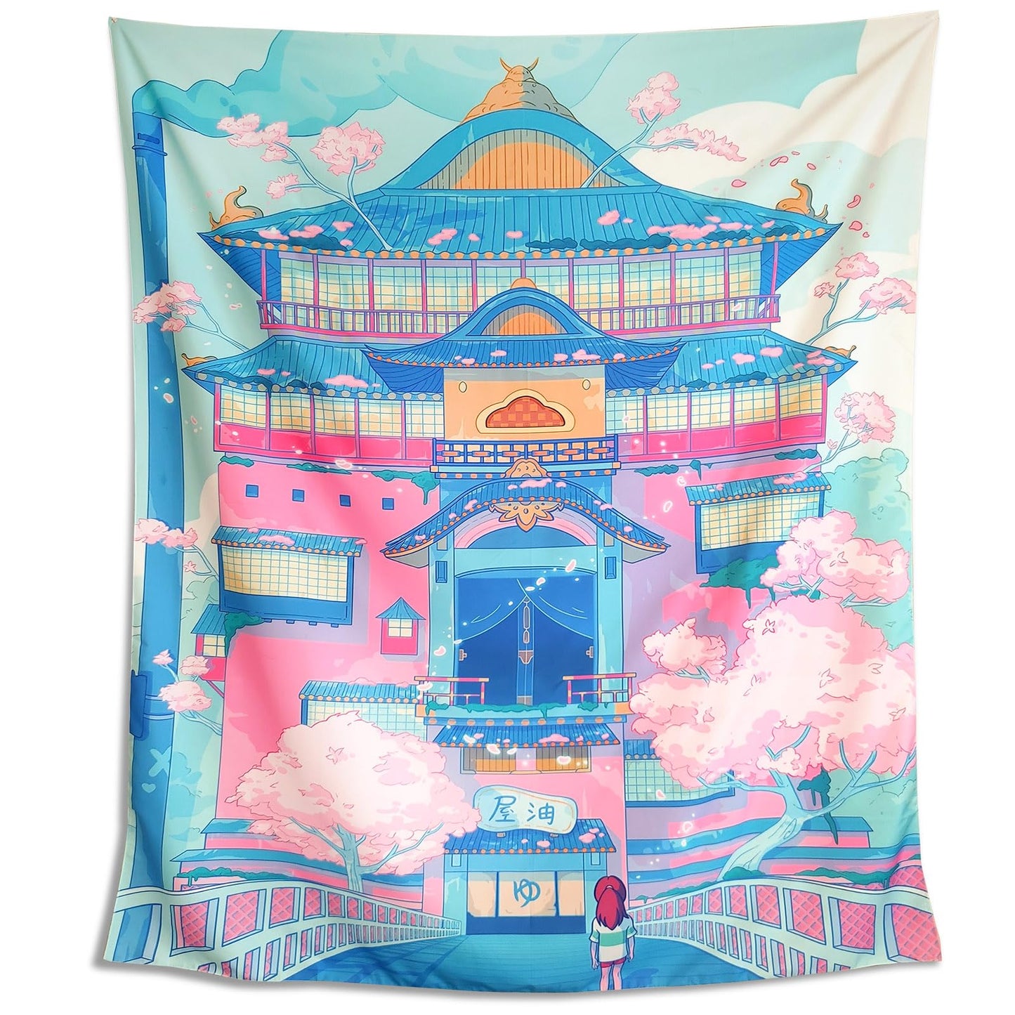 NAVNAWM Japanese kawaii Anime Tapestry Poster Wall Hanging Art for Bedroom Home Dorm Decor 51 x 59 inch