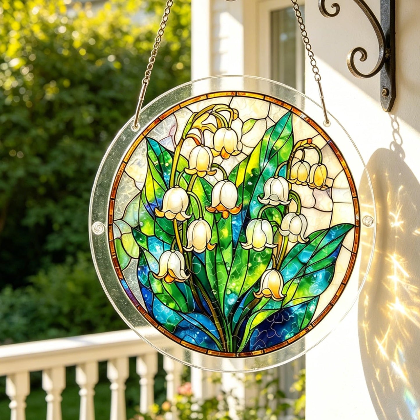 Jigsaw Puzzle Suncatcher,Sun Catcher Puzzle Acrylic Puzzle Garden Window Hanging DIY Suncatcher Kits Home Decor Gift