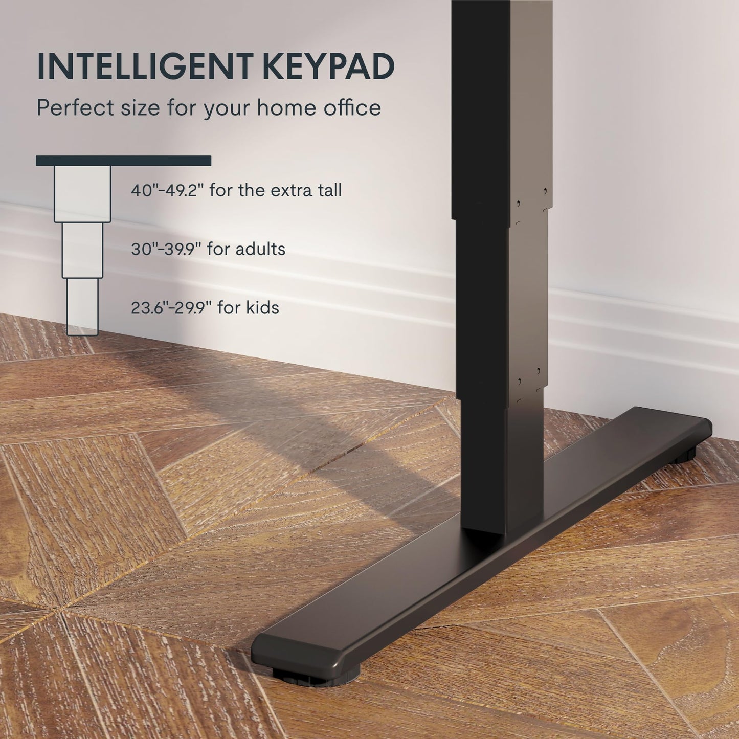 FLEXISPOT E6 3-Stage Dual Motor Electric Standing Desk 55 x 28 Sit Stand Up Desk, Holds 220 lbs, Adjustable Height w/Memory Presets, One-Piece Brown Wood Grain Desktop & Black Frame, Ships in 2 Boxes
