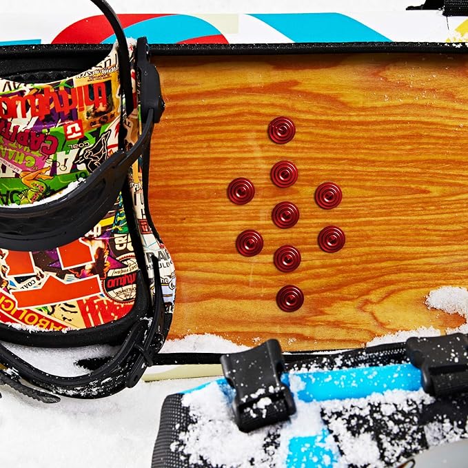 XCMAN 4 Layer-Cone Studs Dia 7.87 Inch Aluminum Snowboard Stomp Pad - 9pcs