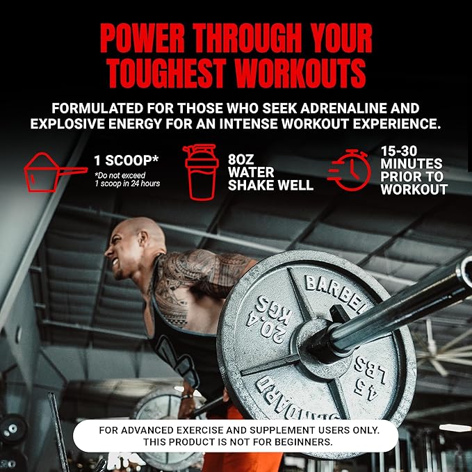 PROSUPPS Mr. Hyde Xtreme Pre Workout Powder with Creatine, Beta Alanine & Caffeine ??Extreme Energy, Pumps, Focus & Performance - Fitness & Gym Supplements for Men & Women (Blue Razz, 30 Servings)