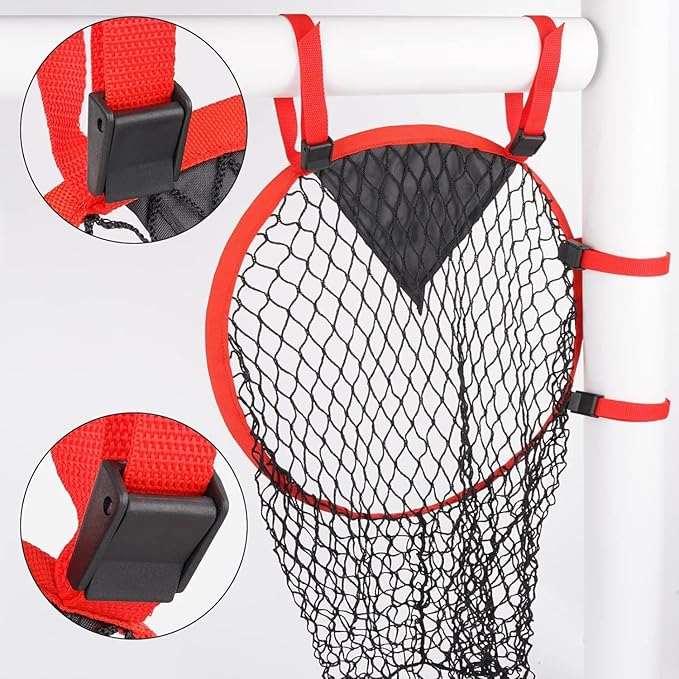 PodiuMax Top Bins Soccer Target Goal, Easy to Attach and Detach to The Goal, Set of 2, for Shooting Accuracy Training